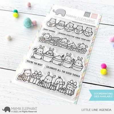 Mama Elephant Clear Stamps - Little Line Agenda
